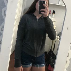 🌻 aeropostale gray zip up jacket hoodie